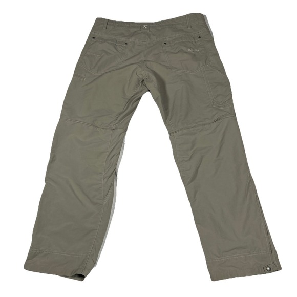 KUHL Liberator Convertible Pants Mens 38 x 30 Beige Zip Off Stealth Hiking Cargo - Picture 2 of 8